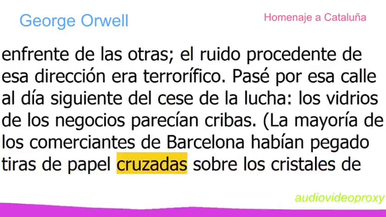 George Orwell - Homenaje a Cataluña 1/3