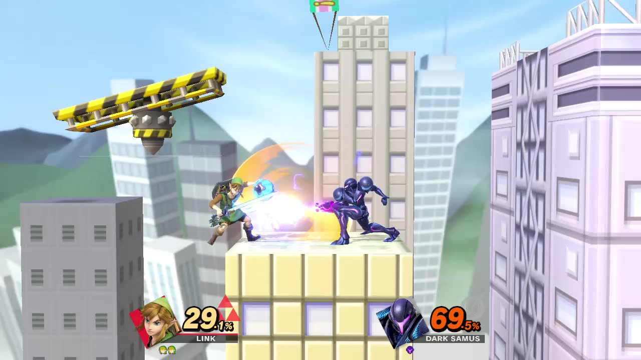 Link Vs Dark Samus on Saffron City (Super Smash Bros Ultimate)