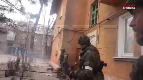 The marines of the Russian Navy in street battles in Mariupol