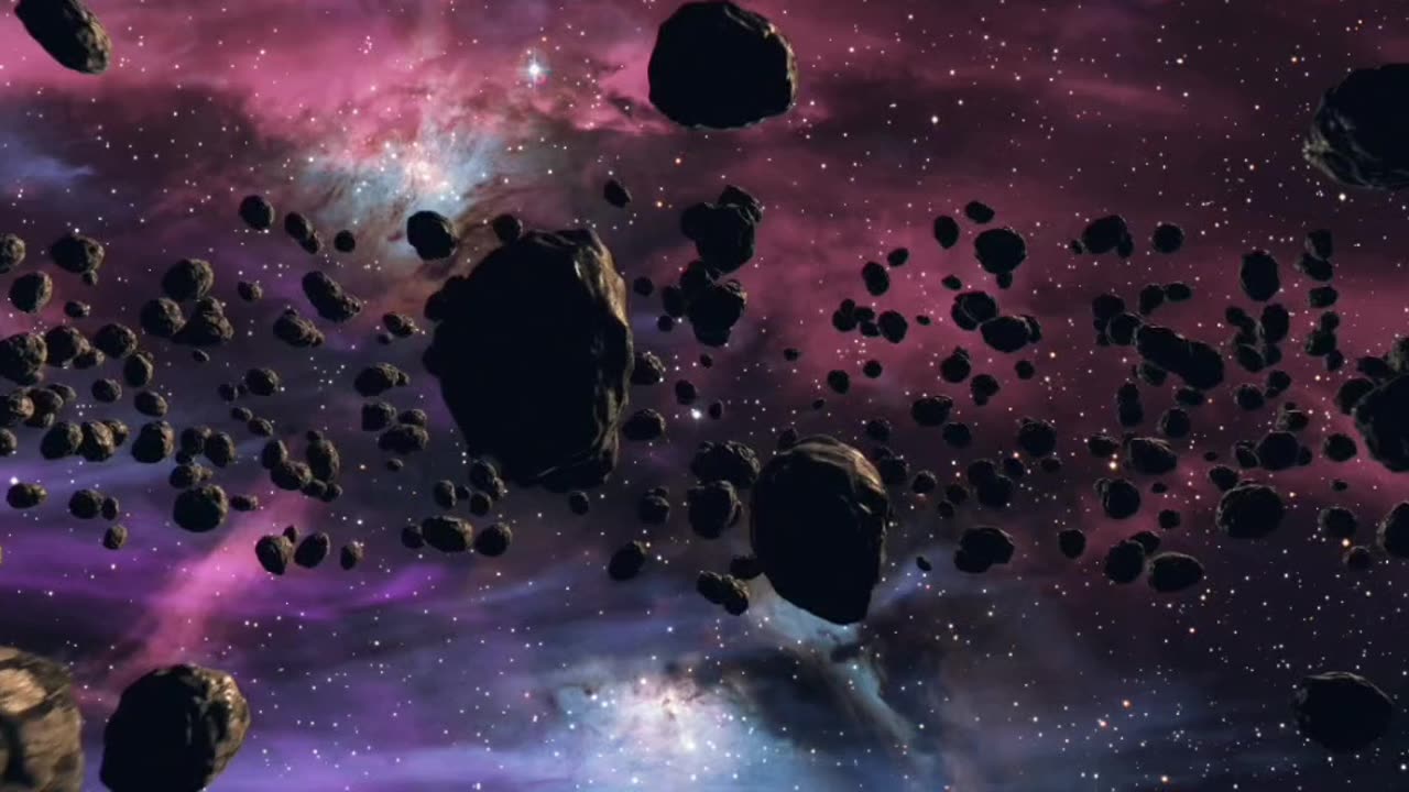 METEORS IN THE GALAXY. HD NASA VIDEO