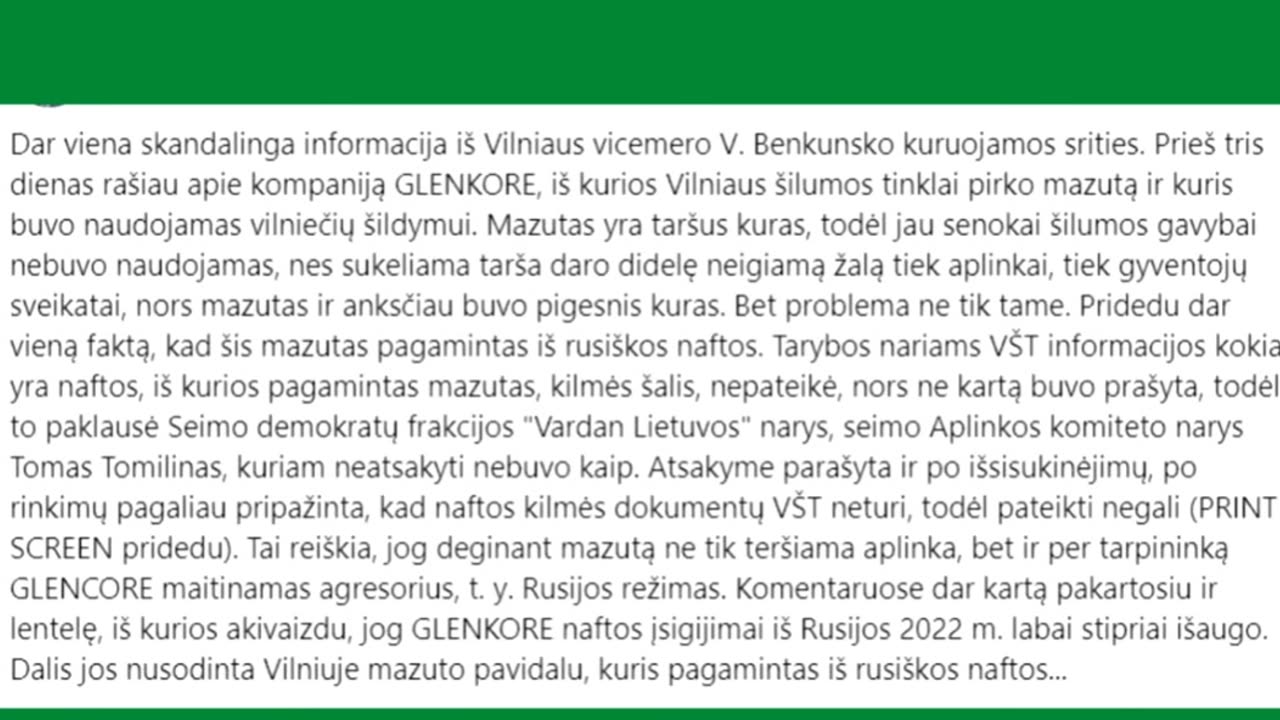 Vilniaus marksistai kūrena ruskio mazutą taip jį remdami 2023.03.17