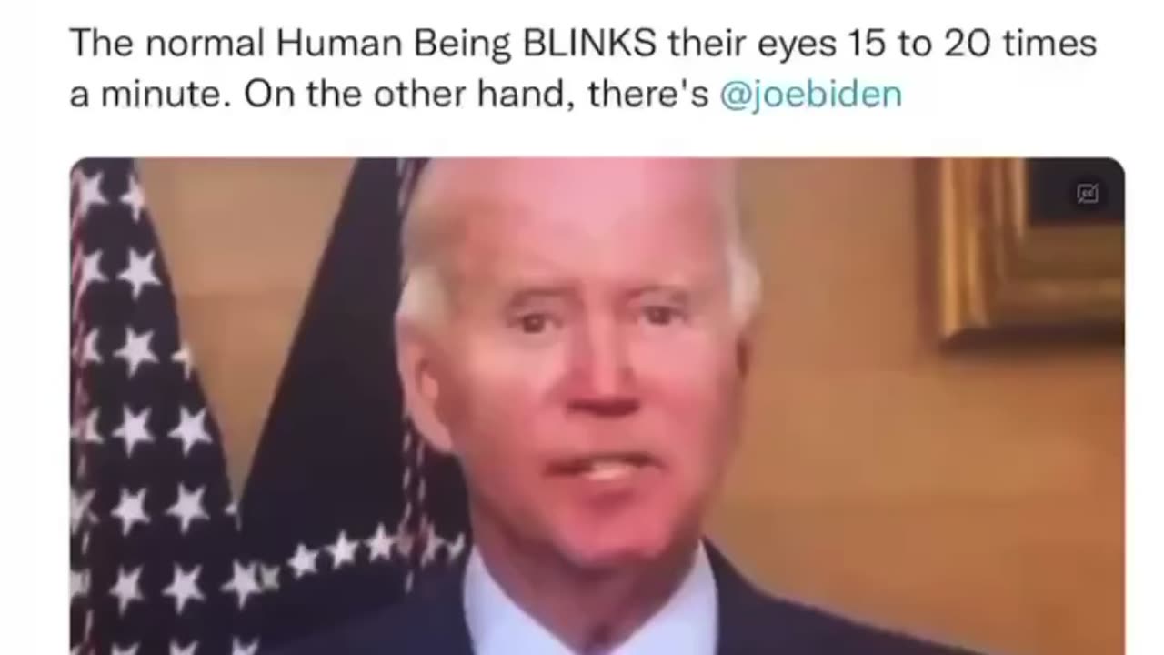 Proof that Joe Biden Isn’t Human! He Doesn’t Blink!