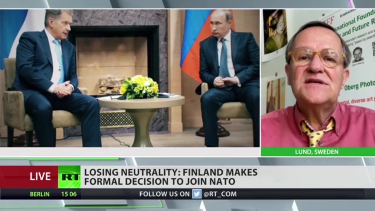 RT Interview: Reaction to Sweden & Finland announcing formal decisions to join NATO