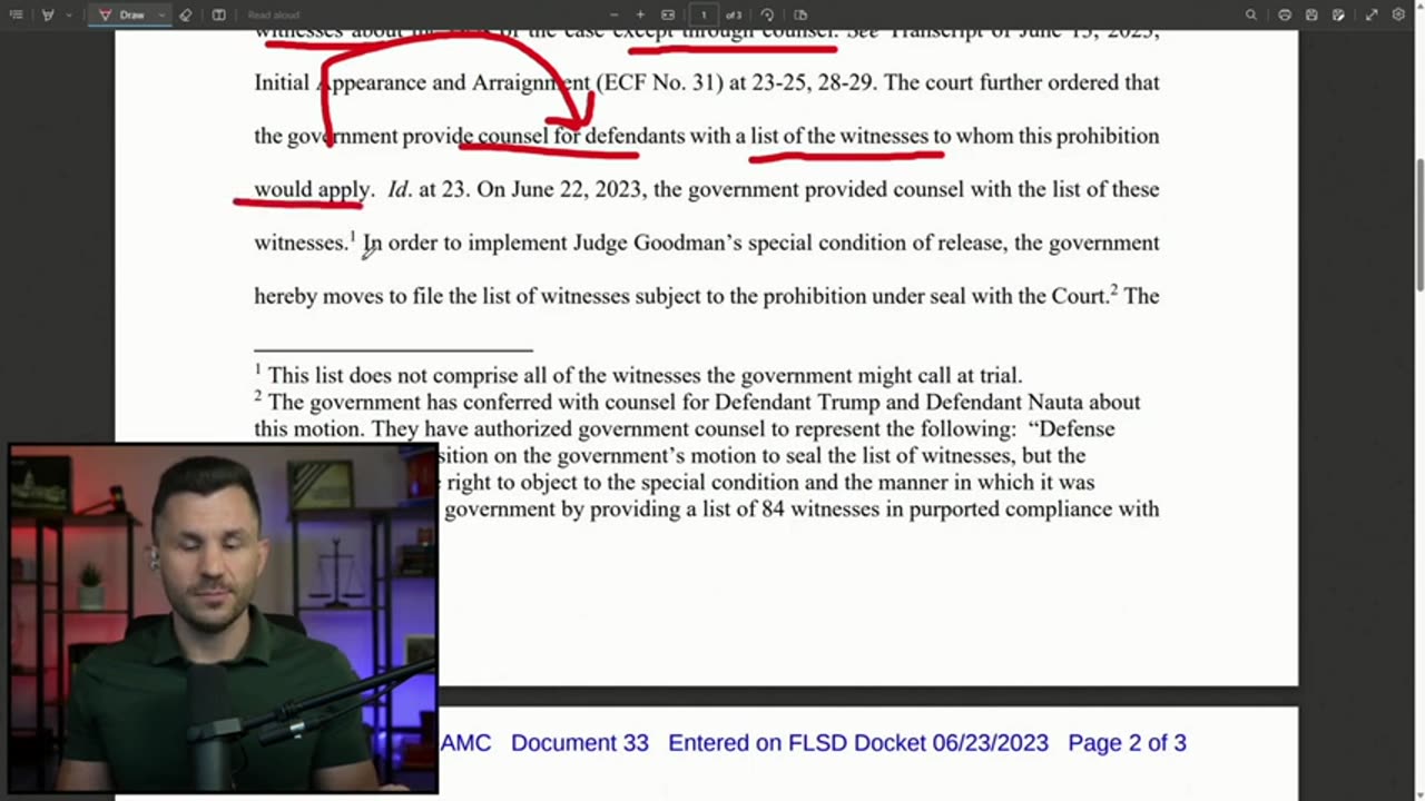 Robert Gouveia Esq. - Trump Prosecution DENIED by Judge Cannon in Witness List Order