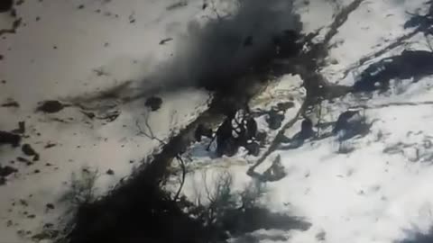 Russians Flee From Their Trenches