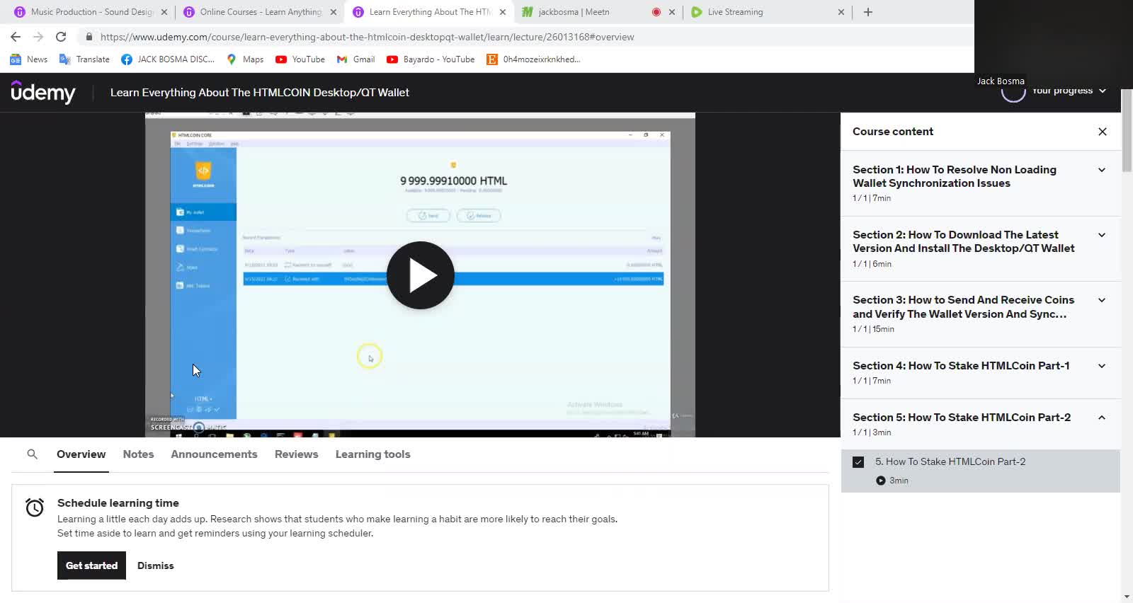 Jack Bosma Is A Udemy Instructor/Facilitator