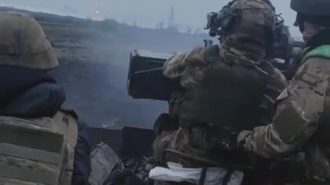 Firing Massive Machine Gun into Russian Lines