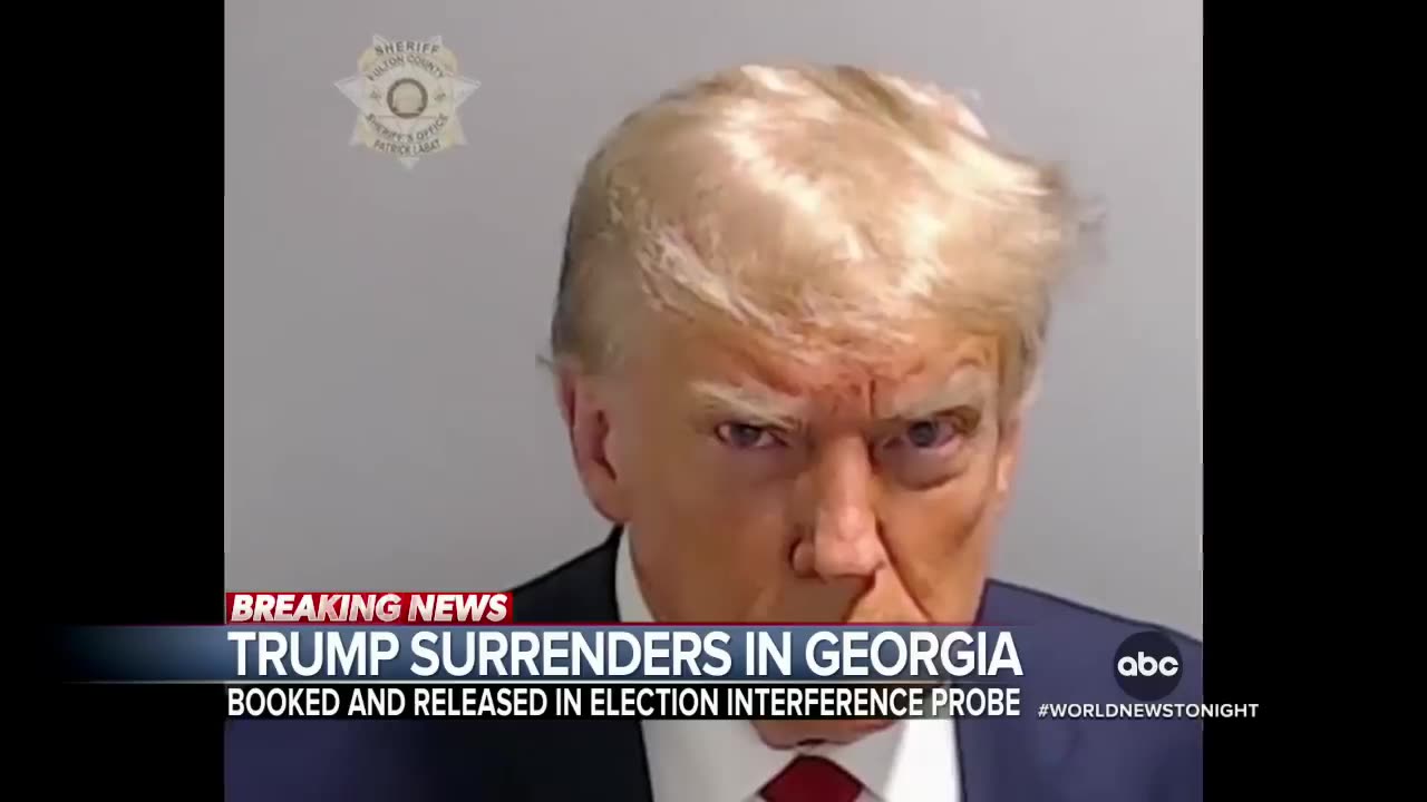 Trump Surrender for booking in Georgia election interference case