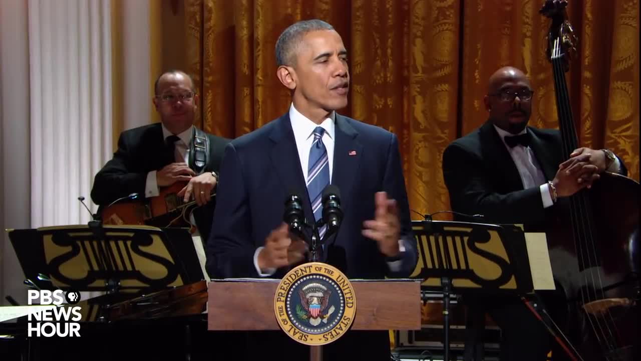 Watch President Obama speak -- and sing -- at White House tribute to Ray Charles