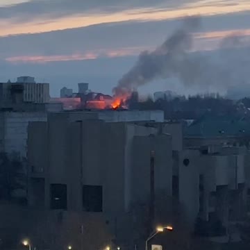 Fire in the area of ​​the zoo where there were fights