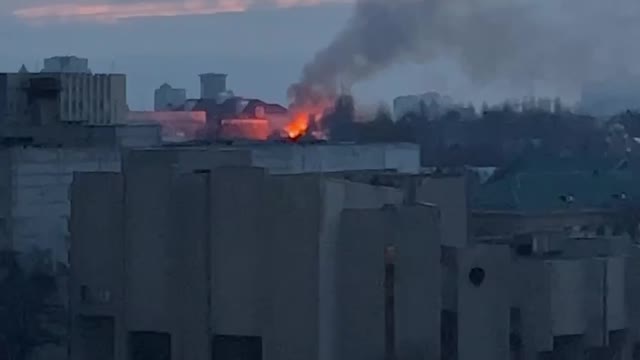 Fire in the area of ​​the zoo where there were fights