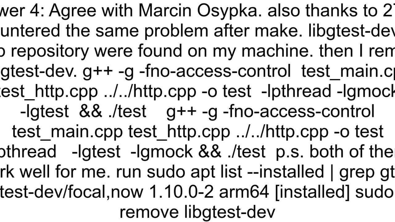 gmockgtest giving error while compiling the code