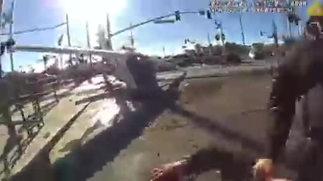 LAPD with the save! Guy crashes his plane on train tracks shortly after takeoff…