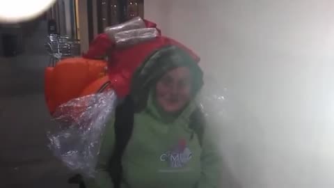 security harassing homeless woman goleta california.