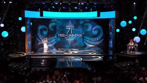 NEW - Ukraine presents itself as a battle angel at the Miss Universe pageant in New Orleans.
