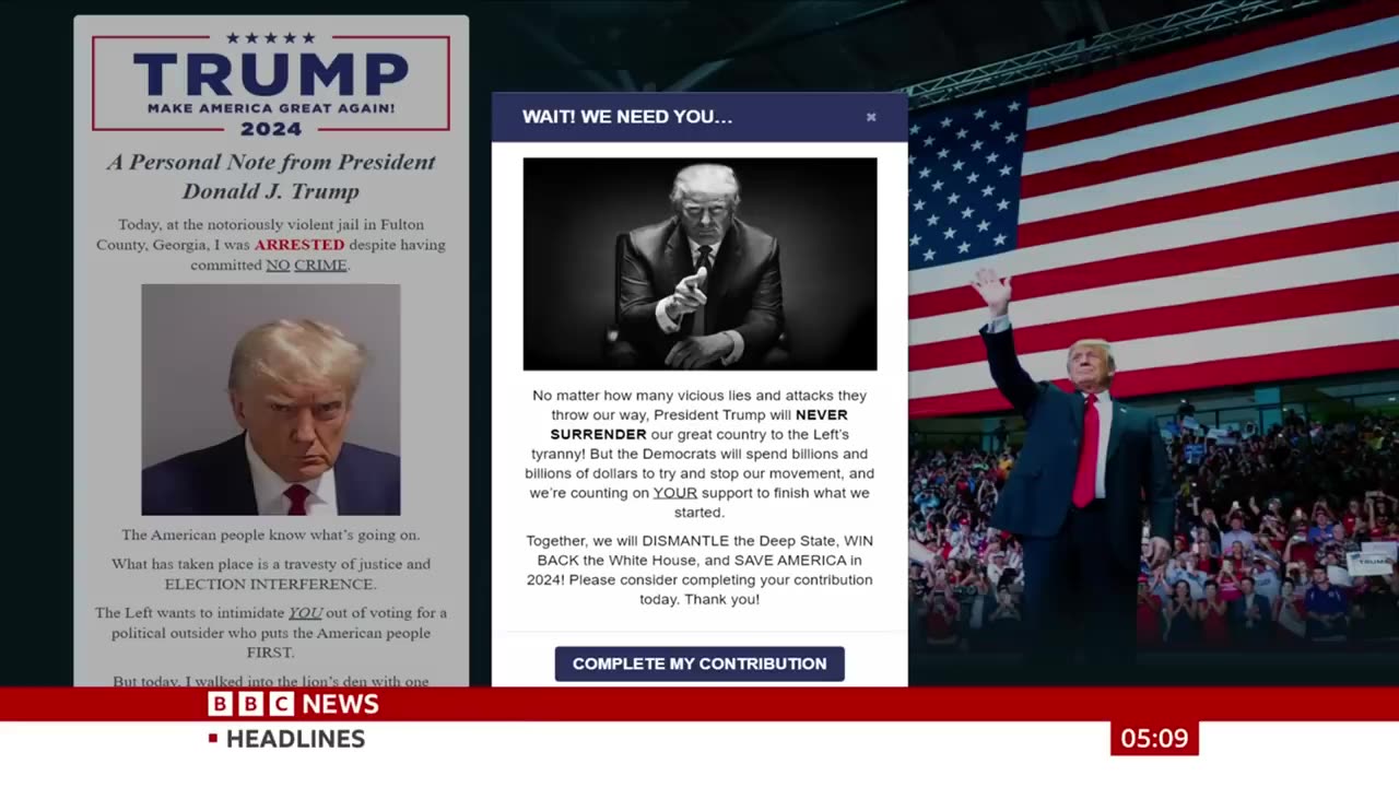 Donald trumpt mugshot #BBCNewsAlerts,#BBCCoverage,#BBCNewsHeadlines