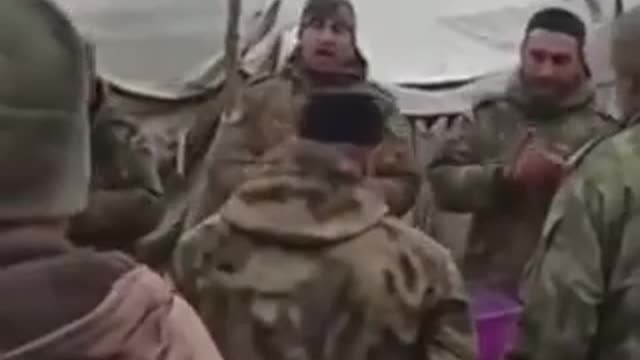 Chechens of the Chechen Ros Guard "sing songs and prepare for an attack against Ukraine."