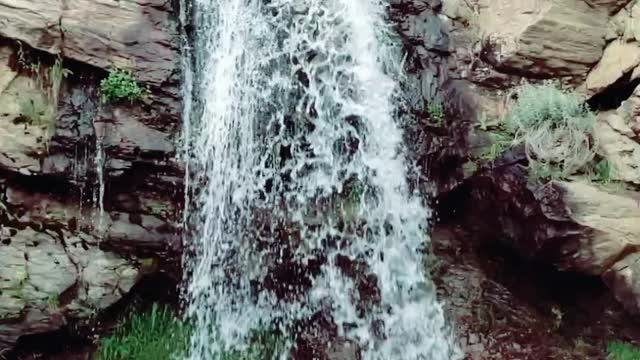 very beautiful waterfall