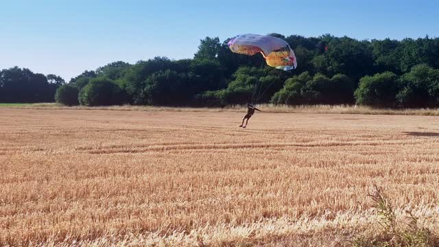 BASE Jump From Wind Turbine Has a Tricky Downwind Landing