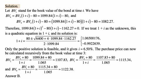 Exam FM exercise for April 3, 2022