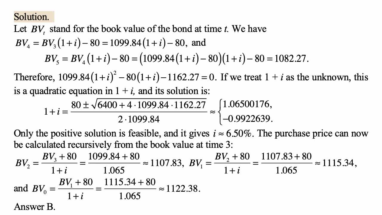 Exam FM exercise for April 3, 2022