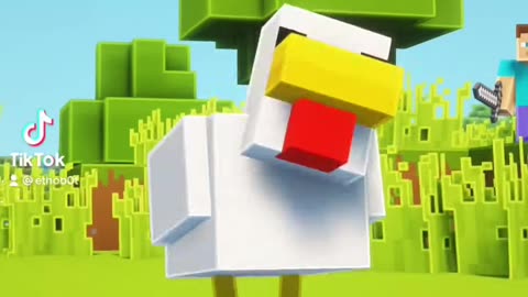 Minecraft chicken be like