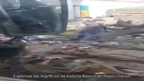 ️Ergebnisse des Angriffs auf die Kadyrow-Basis in der Region Cherson