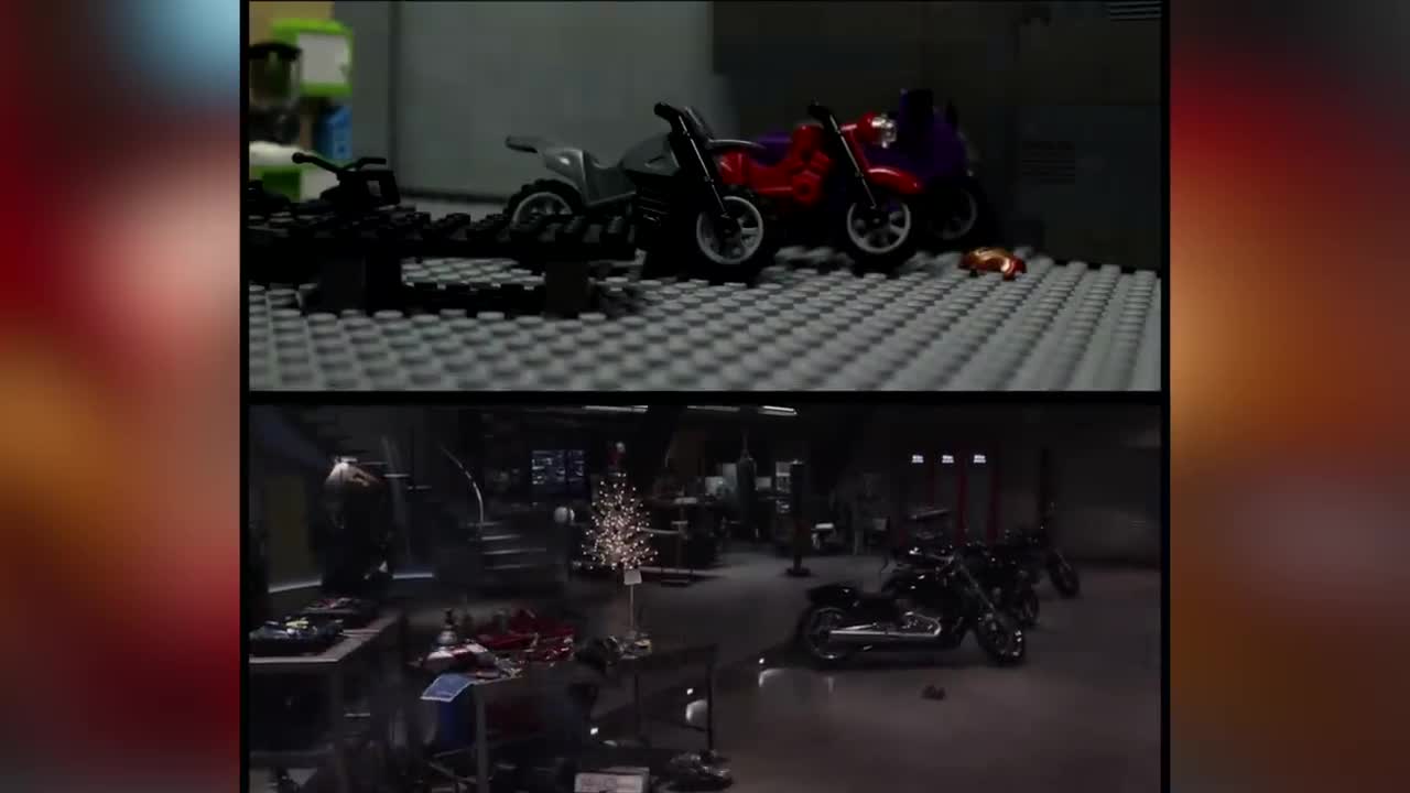 Iron Man 3 in Lego SIDE BY SIDE COMPARISON