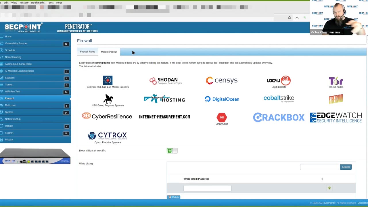 SecPoint Penetrator Block Toxic IP Addresses