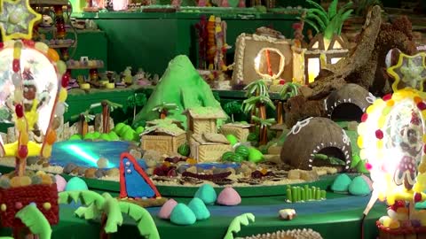 Architects build edible gingerbread city for Christmas