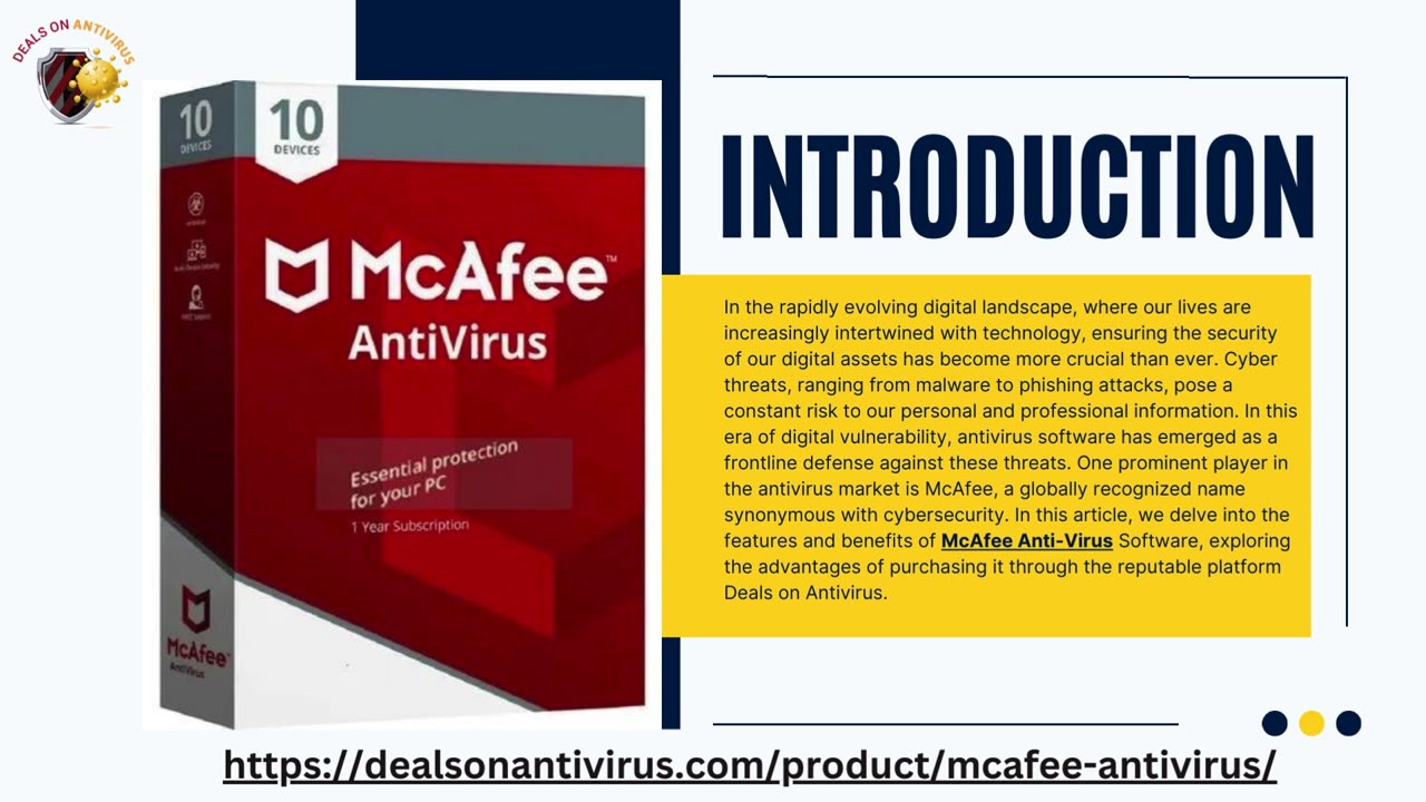 Buy McAfee Anti-Virus Software From DealsonAntivirus