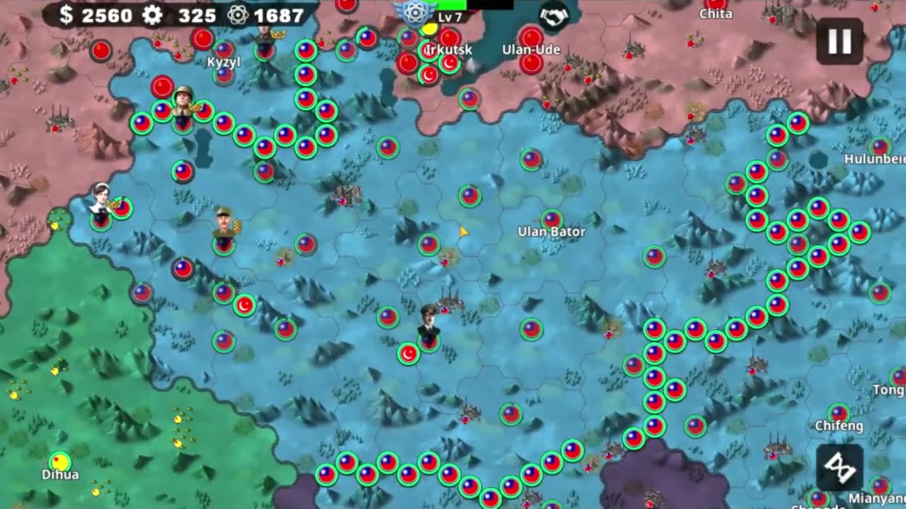China invades Mongolia in the game WC4 Blitz War Mod