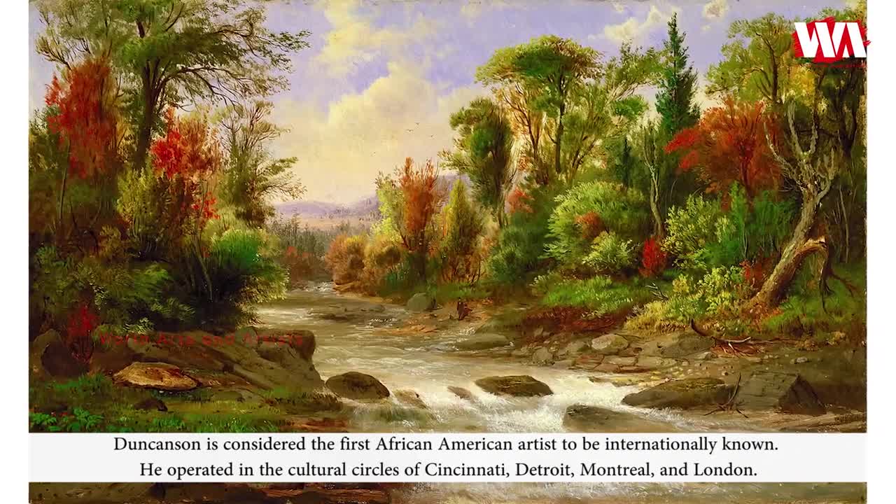 Artist Robert S Duncanson (1821 - 1872) American Landscapist of European & African Ancestry WAA