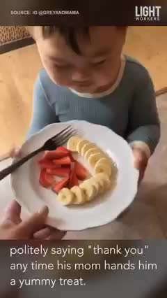 TOO CUTE! This Adorable Toddler Has the Best Manners!