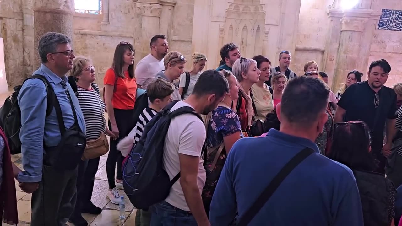 Pastor Konstantin Kaysharov - Song at Last Supper room, Jerusalem, Israel 2023