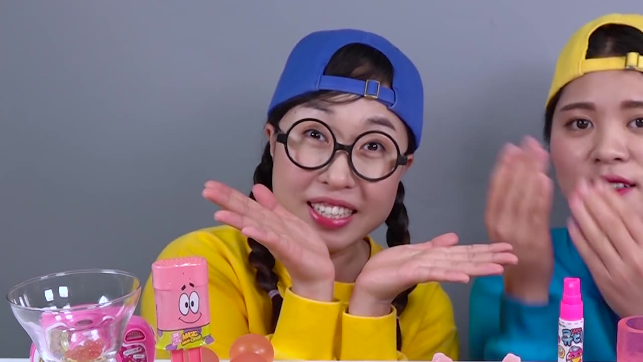 #follow my channel Pink Food Dessert DONA Mukbang