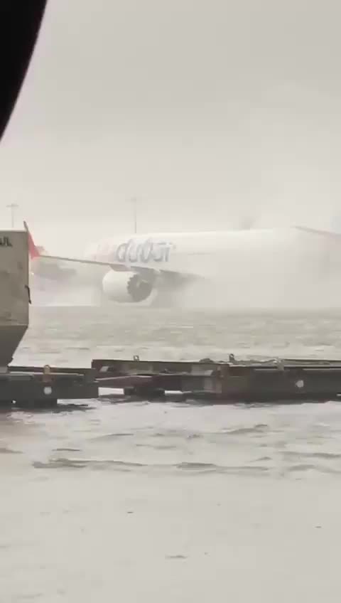 Apocalyptic video shows Dubai airport under water after reports of "cloud seeding"