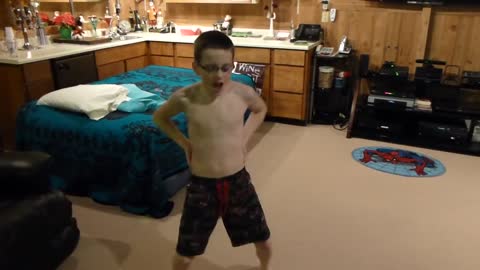 Max Walsh dancing to Gangnam style