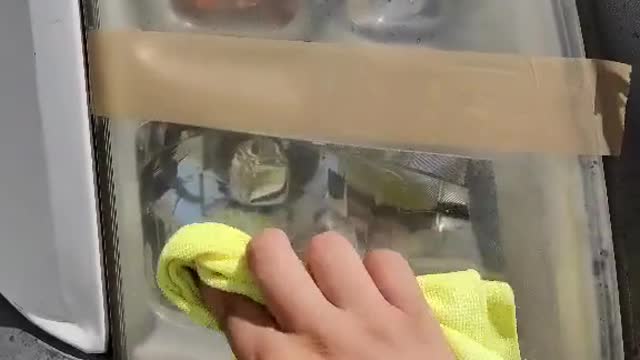 Automobile lamp cleaning and maintenance