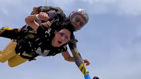 Sky diving