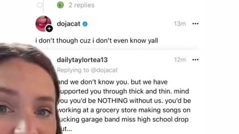 What is going on between Doja Cat and her fans