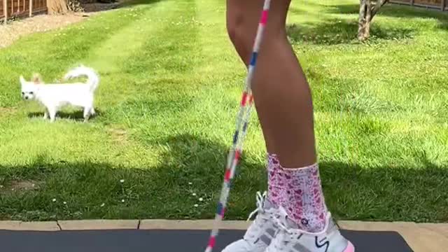 Master your jump rope footwork PART 6 - heel taps tutorial