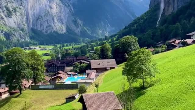 Lauterbrunnen Cable Car View