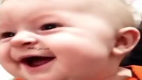 A cute Baby laughing