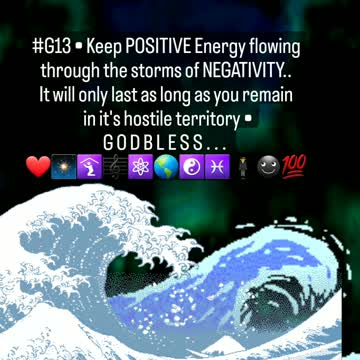 KEEP THE FLOW OF POSITIVE ENERGY