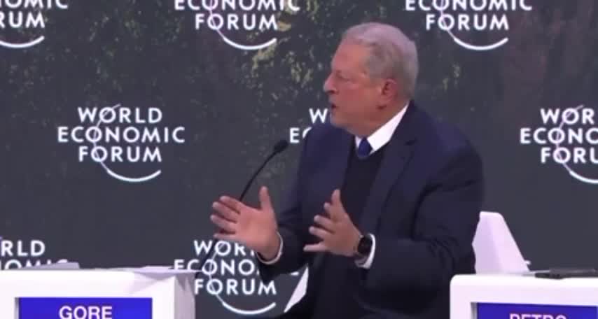 Al Gore passionately talks nonsense at World Economic Forum