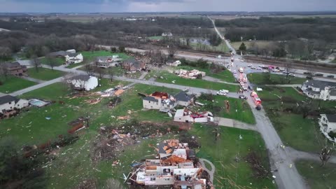 Sherman Illinois Significant Tornado Damage