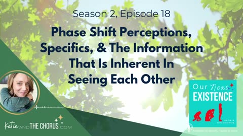 S02E18 Phase Shift Perceptions, Specifics, & The Information That Is Inherent in Seeing Each Other