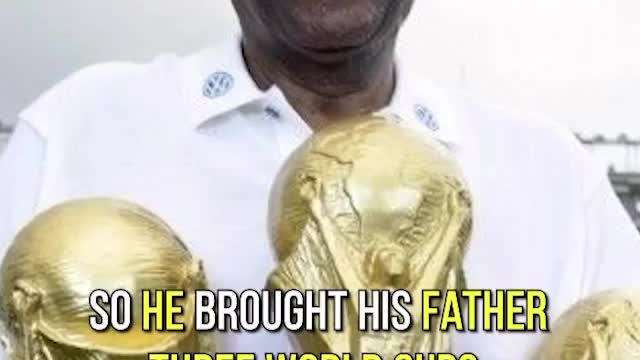 Pelé is the only football player in history to win 3 World Cups. RIP to a legend.