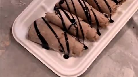 Frozen Ice Cream Rolls|| Nutella Brownie|| Jammu Street Food #short video